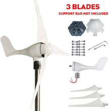 Load image into Gallery viewer, 2020 Upgrade 6000W Wind Turbines Generator+Controller 12V/24V 3/5/6 Blades Home Windmill No Flange Seat More Easy Install
