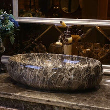 Load image into Gallery viewer, American Art Table Basin European Ceramic Table Wash Basin Bathroom Marbling Wash Basin Inter-Platform Basin
